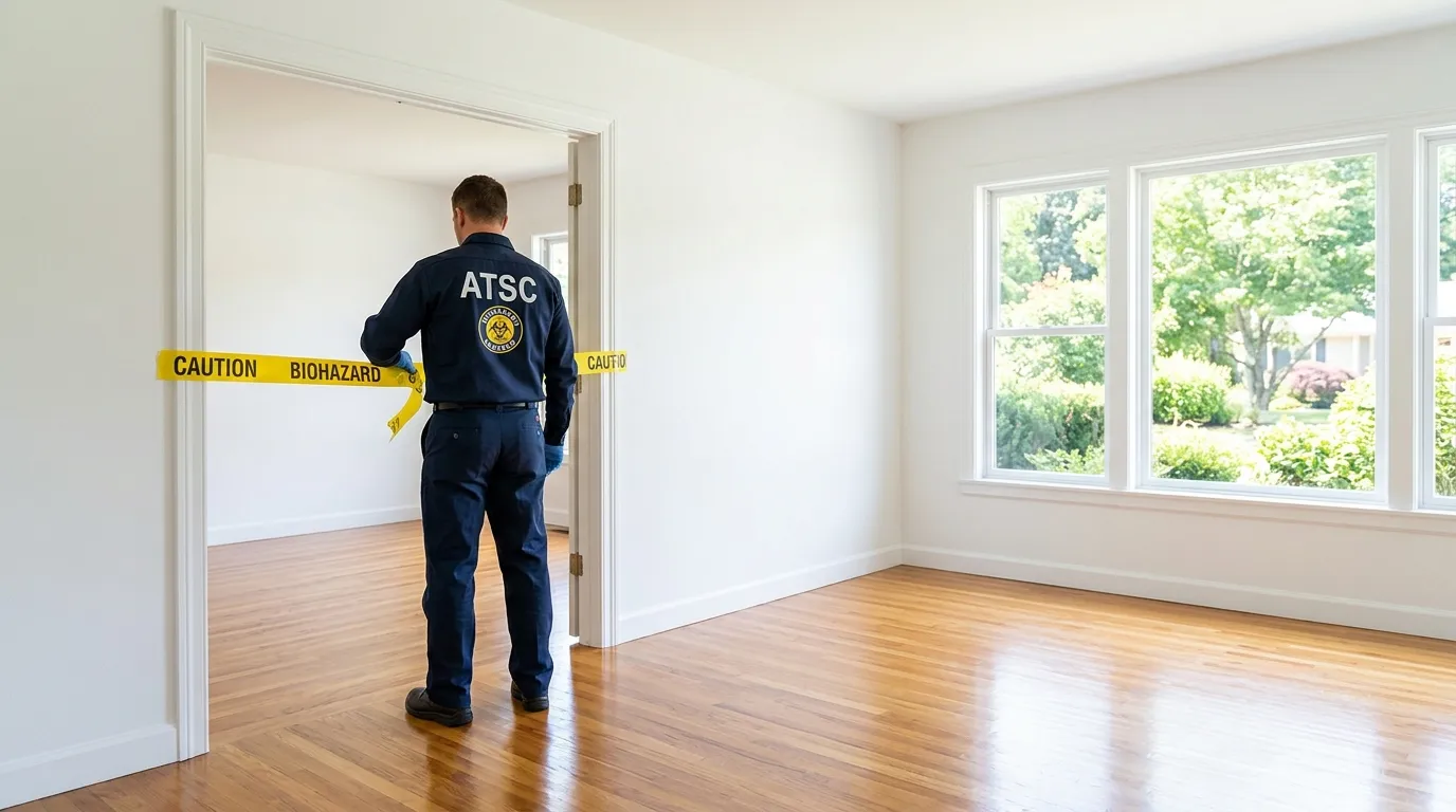 Certified biohazard cleanup crew performing Decomposition Cleanup in Saint Paul Park